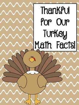 Preview of Thankful for our Turkey Math Facts!