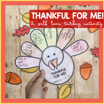 Thankful of Me: A self love activity by Affirmations and Accessibility