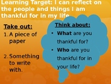 Reflective Thankfulness/Thanksgiving Activity and PowerPoint