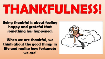 Preview of Thankfulness Assembly!