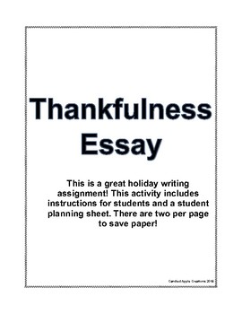 thanksgiving essay paper