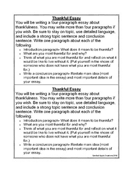 thanksgiving holiday essay