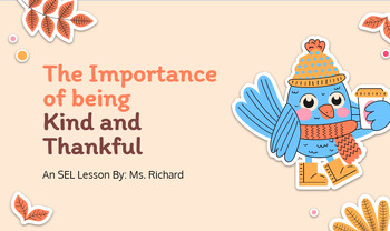 Preview of Thankfulness and Kindness Unit
