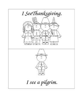 Preview of Thankgiving Level A Easy Reader Pack