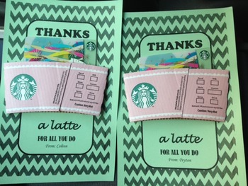 Preview of Thanks a Latte