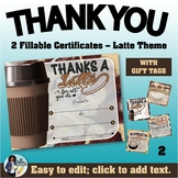 Thanks a Latte Certificate 2 with Gift Tags
