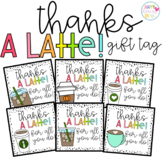 Thanks a Latte Gift Tag Freebie