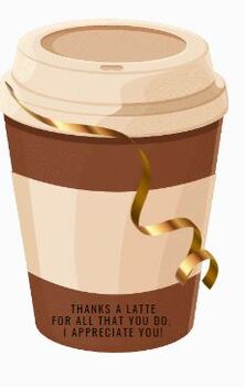Preview of Thanks a Latte Template