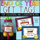 "Thanks for Pitching In" Parent or Volunteer End of Year Gift Tag