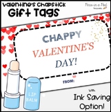Chappy Valentines Day Gift Tags Chapstick Thanks for Poppi