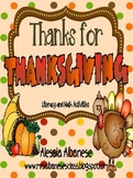Thanks for Thanksgiving - Literacy and Math Activities