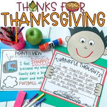 Preview of Thanks for Thanksgiving Read Aloud - Reading Activities - Reading Comprehension