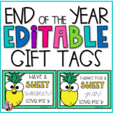 End of the Year Gift Tags - Pineapple Theme