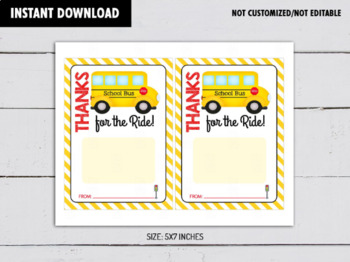 DIY Bus Driver Gift Card, School Bus Driver Appreciation Gift Card Holder