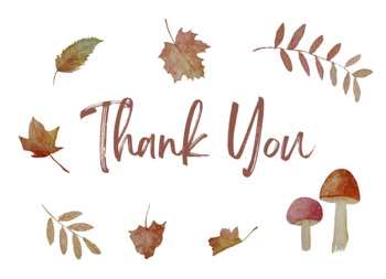 Preview of Thanks giving Thank You Card