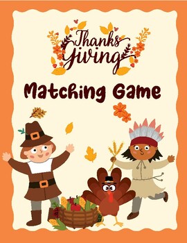 Preview of Thanksgivin (Turkey) -  matching game -