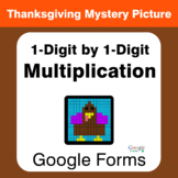 Thanksgiving: 1-Digit by 1-Digit Multiplication - Mystery 
