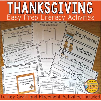 Thanksgiving Activities by Coffman's Creative Classroom | TPT