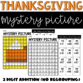 Thanksgiving 2 Digit Addition Without Regrouping Color by Number