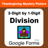 Thanksgiving: 2-Digit by 1-Digit Division - Math Mystery P