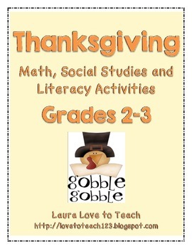 Preview of Thanksgiving 2nd and 3rd Grade Unit