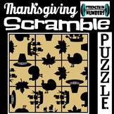 Thanksgiving  3x3 SCRAMBLE Logic Puzzle Brain Teaser