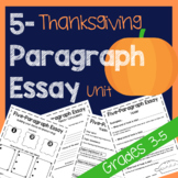 Thanksgiving 5-Paragraph Essay Unit