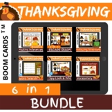 Thanksgiving 6 in 1 BUNDLE - Boom Cards Distance Learning 