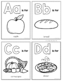 Thanksgiving A to Z Alphabet Flash Cards