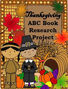 Preview of Thanksgiving ABC Book Research Project