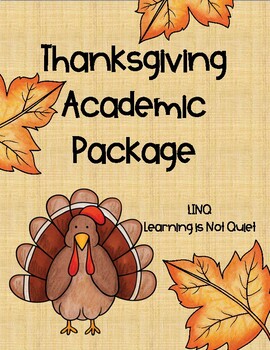 Preview of Thanksgiving Academic Package: Logic Puzzles, Color by Code, Word Problems More!