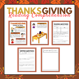 Thanksgiving Across the Globe - Reading Comprehension