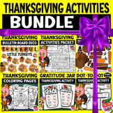 Thanksgiving Activities BUNDLE : Thanksgiving Activities Pack