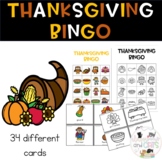 Thanksgiving Activities - Bingo Game