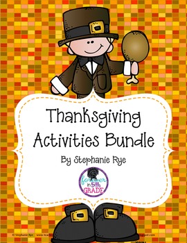 Thanksgiving Activities Bundle by Stephanie Rye-Forever in ...