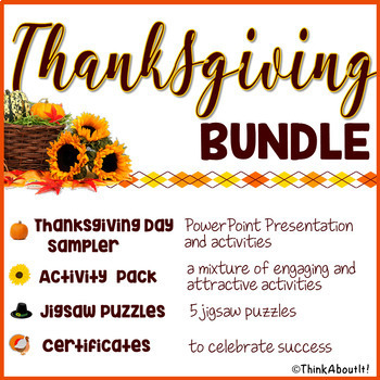 Preview of Thanksgiving Activities Bundle