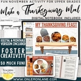 Thanksgiving Activities Digital Craft | Make a Meal | Nove