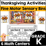Thanksgiving Activities Fine Motor Sensory Bin Math Center