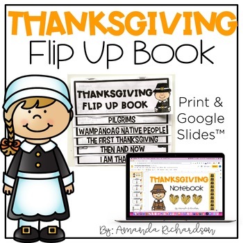 Preview of Thanksgiving Activities Flip Up Book