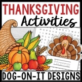 Thanksgiving Activities For the Classroom and Home