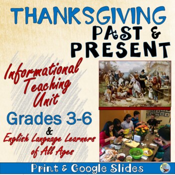Preview of Thanksgiving Activities: Informational Reading Comprehension ESL Gen Ed