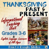 Thanksgiving Activities: Informational Reading Comprehensi