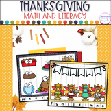 Thanksgiving Activities - Kindergarten Bundle - Math Liter
