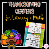 Thanksgiving Kindergarten Centers for Literacy and Math