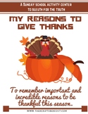 Thanksgiving Activities: MY REASONS TO BE THANKFUL I