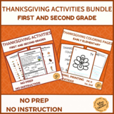 Thanksgiving Activities, Puzzles, and Coloring Bundle for 
