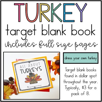 Target Blank Book Activities- BUNDLE by Move Mountains in Kindergarten