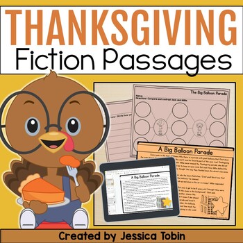 Preview of Thanksgiving Activities - Thanksgiving Reading Comprehension and Writing