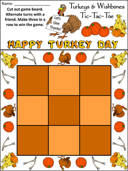 Thanksgiving Tic Tac Toe Game {FREE PRINTABLE!} – The Art Kit