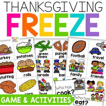 Preview of Thanksgiving Activities | Thanksgiving Writing | FREEZE Brain Breaks